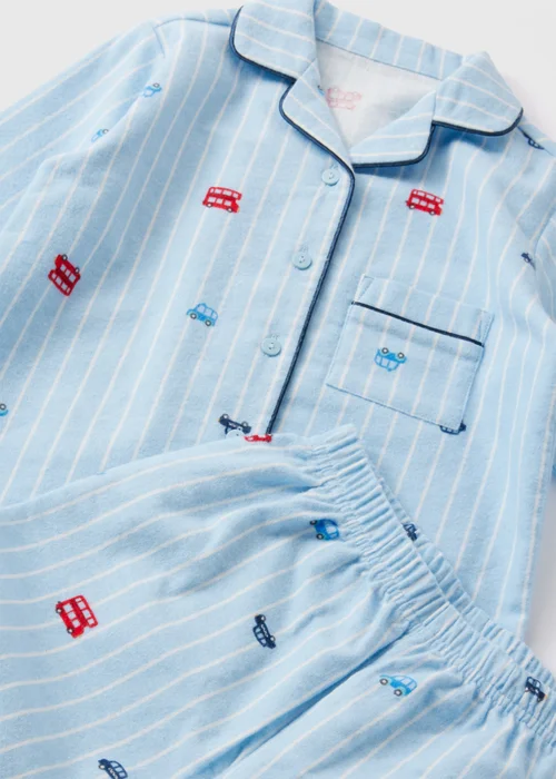Boys Blue Transport Pyjama Set (1-7yrs) - Age 2 - 3 Years Image 2