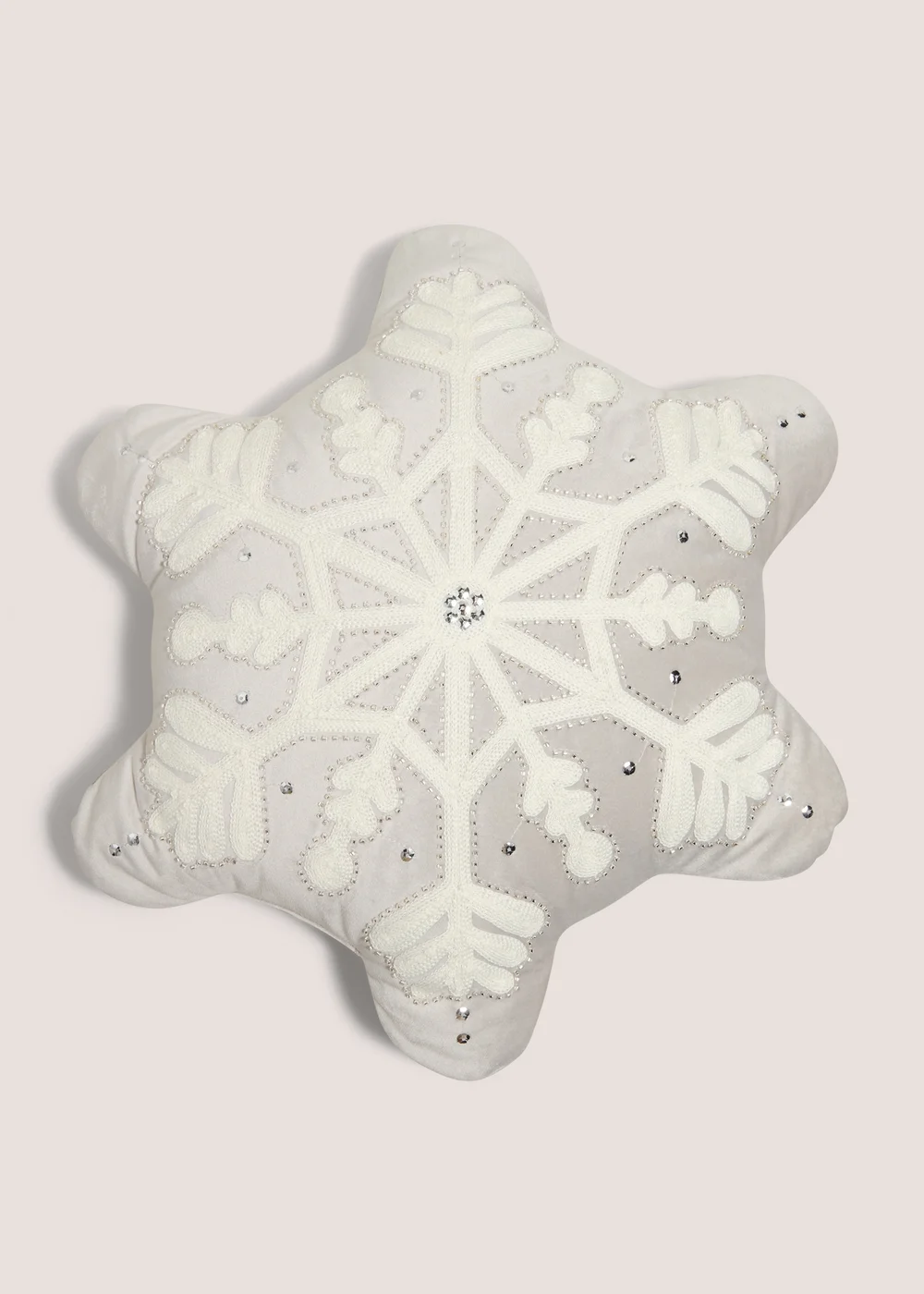 Wondrous Christmas Snowflake Cushion Image 1