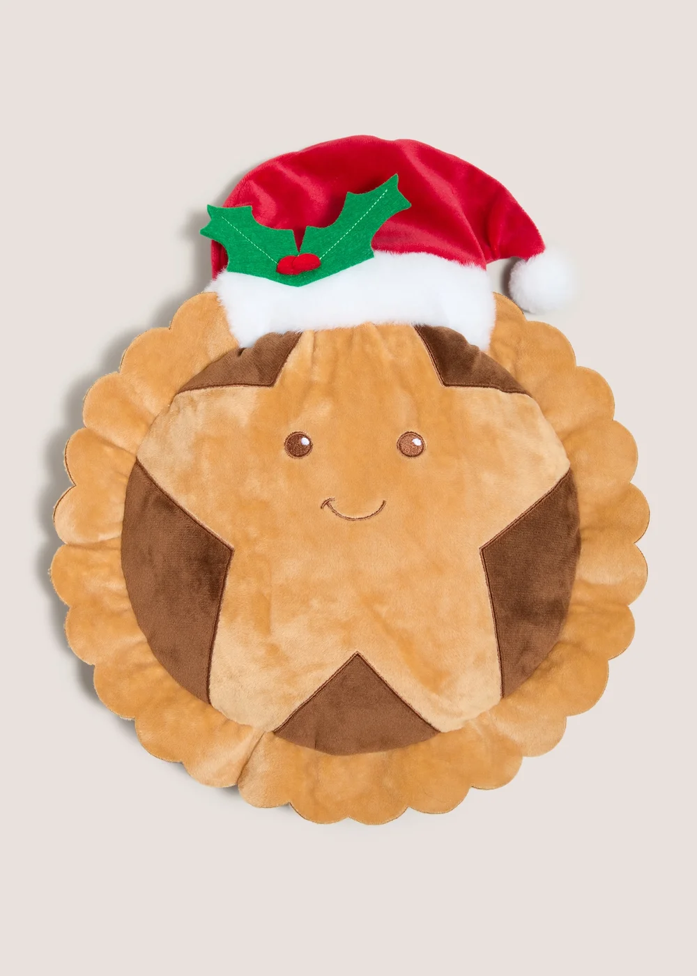 Mince Pie Shaped Cushion Image 1