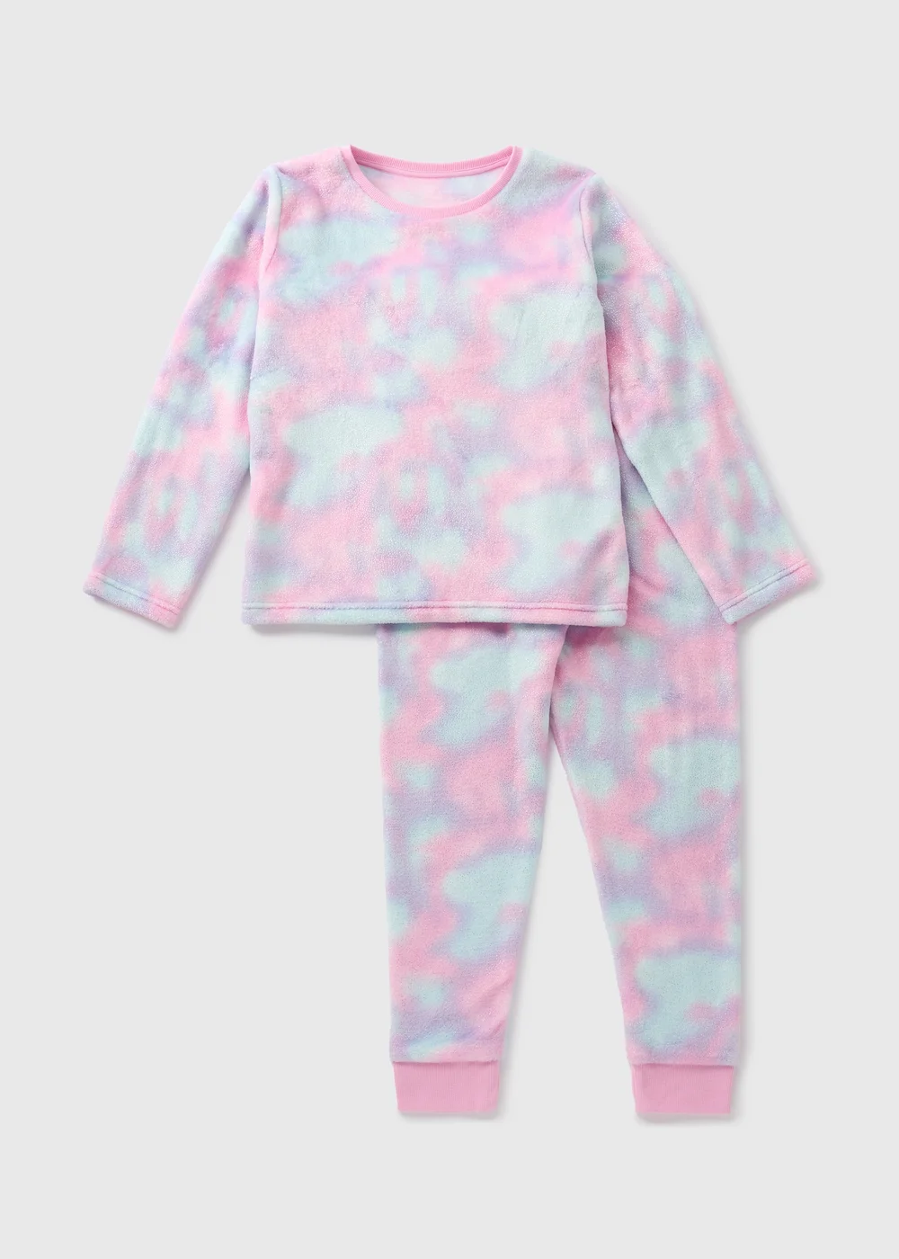 Girls Multicolour Glitter Pyjama Set (7-12yrs) - Age 7 Years Image 1
