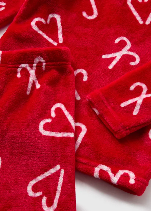 Kids Red Candy Cane Pyjama Set (7-13yrs) - Age 7 Years Image 2