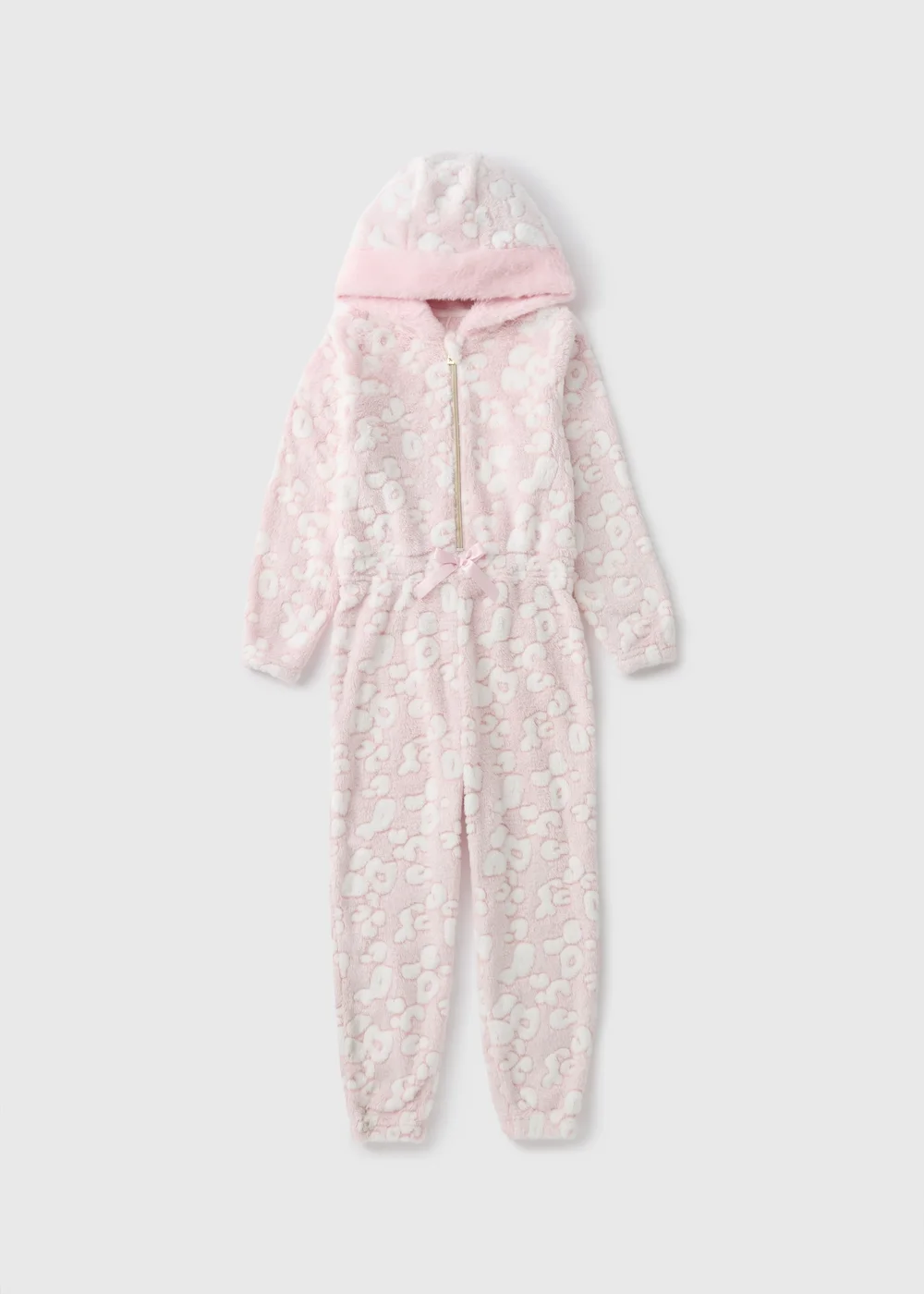 Girls Pink Leopard Onesie (1-13yrs) - 1 half year to 2 Image 1