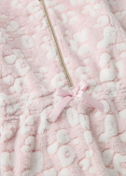 Girls Pink Leopard Onesie (1-13yrs) - 1 half year to 2 Image 2