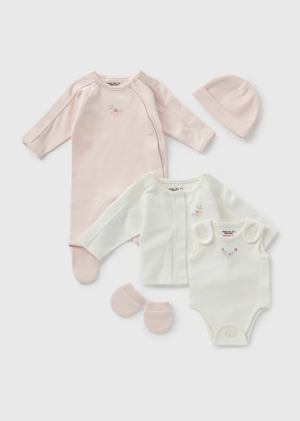 5 Piece Prem Baby Pink Gift Set (3-4lb) - 3LB PREM BABY Image 1