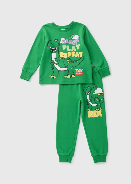 Toy Story Kids Green Rex Pyjama Set (1-7yrs) - Age 2 - 3 Years Image 1