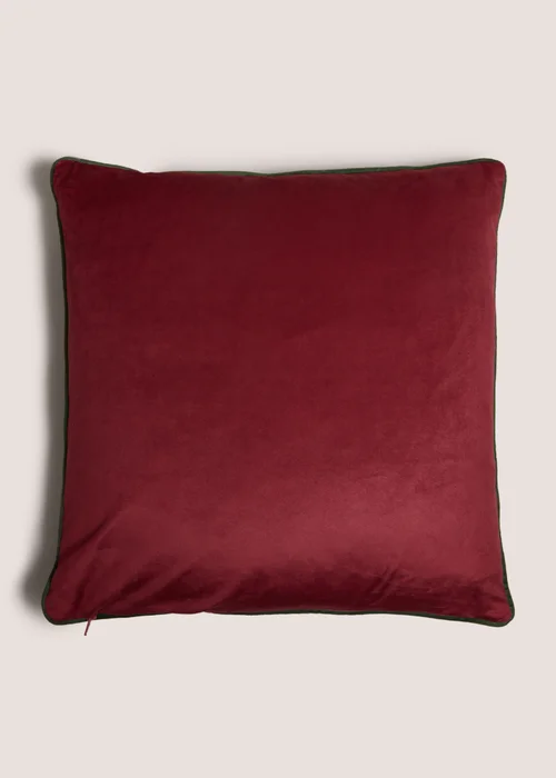 Winter Poem Christmas Red Nutcracker Cushion Image 2