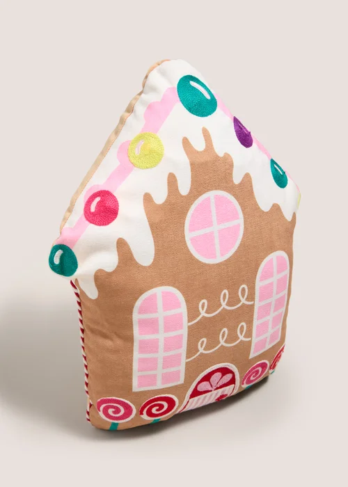 Gingerbread Light Up Cushion Image 2