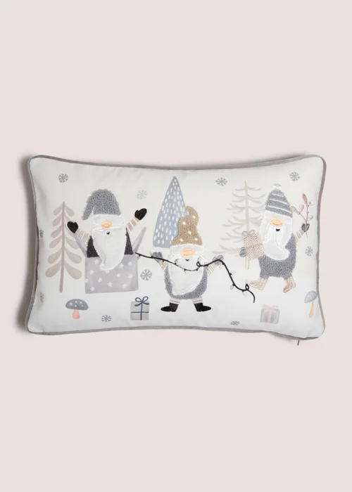 Grey Gnome Cushion Image 1