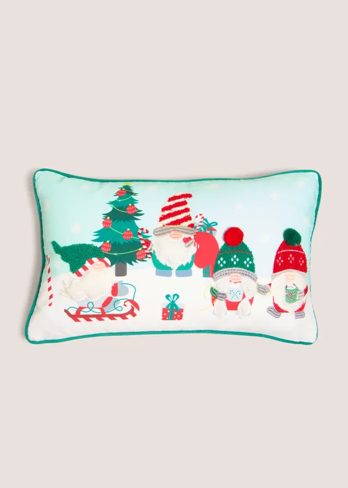 Red Gnome Cushion (30cm x 50cm) Image 1