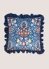 Blue Folk Harvest Cushion (43cm x 43cm) Image 1