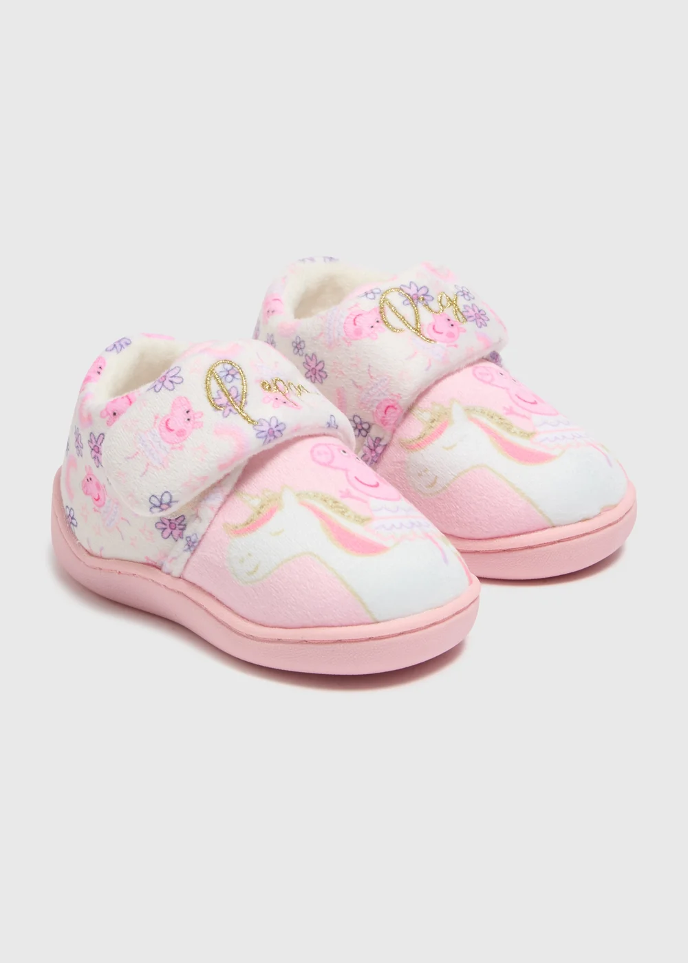Peppa Pig Kids Pink Peppa Cupsole Slippers (Younger 4-12) - Size 4 Infants Image 1