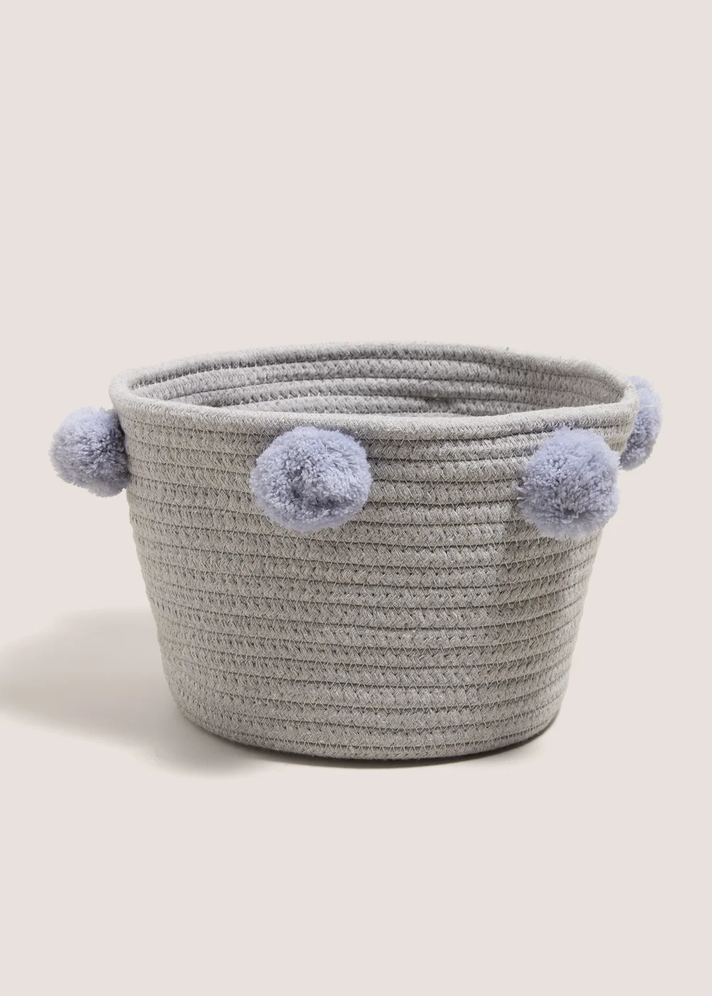 Grey Rope Storage Basket Image 1