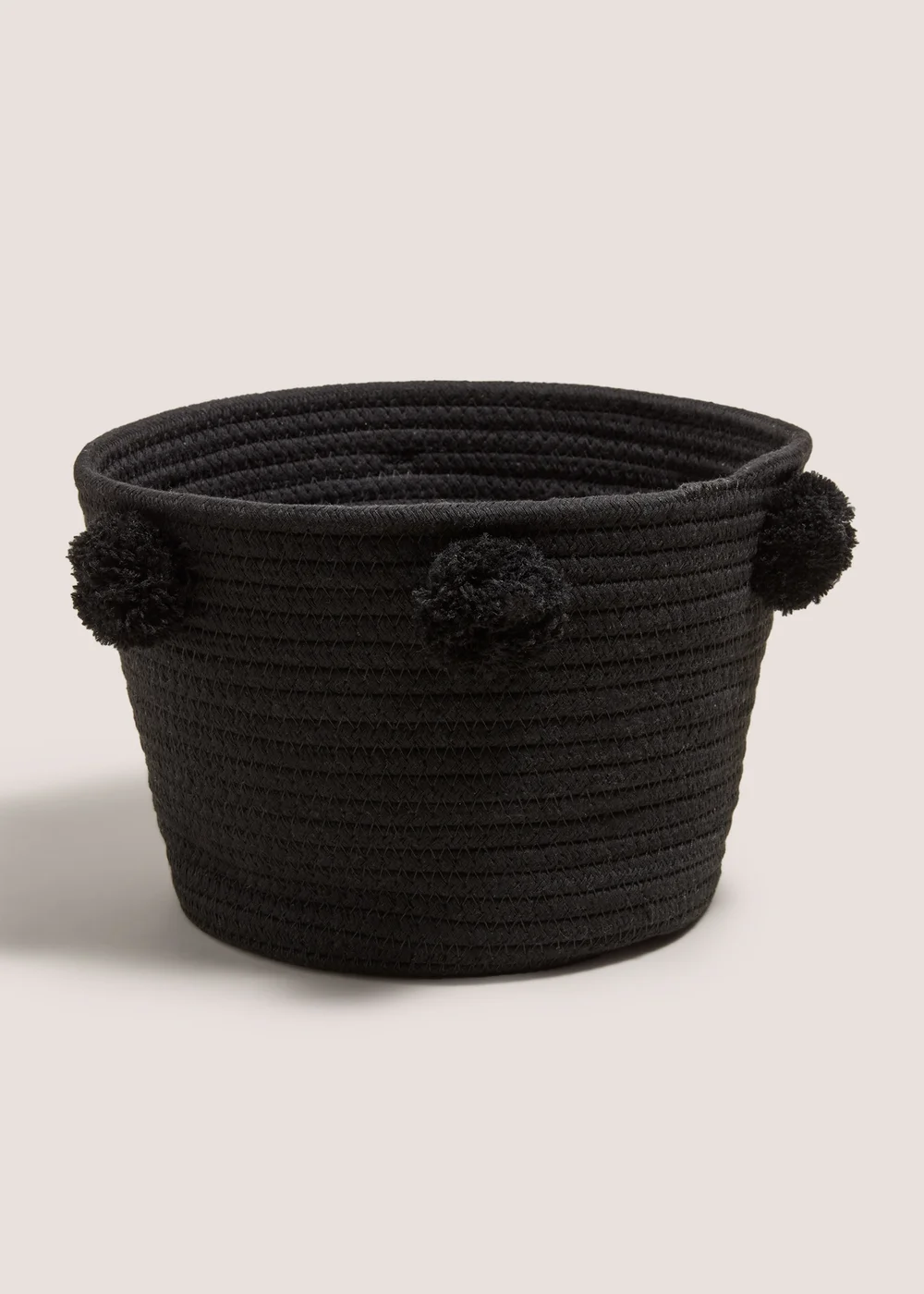 Black Rope Storage Basket Image 1