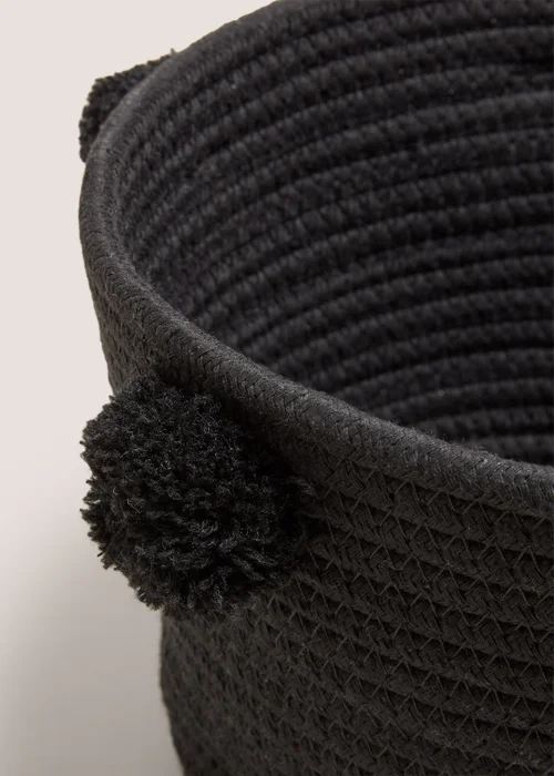 Black Rope Storage Basket Image 2