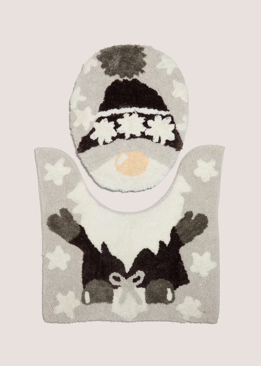 Wondrous Christmas Gnome Bathmat Set Image 1