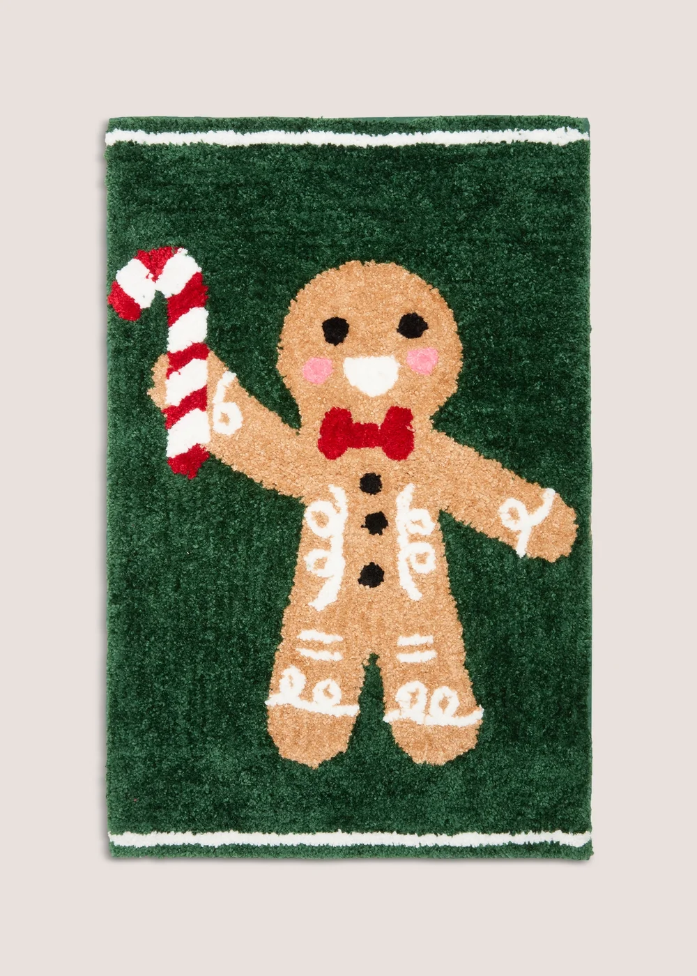 Green Gingerbread Bathmat Image 1