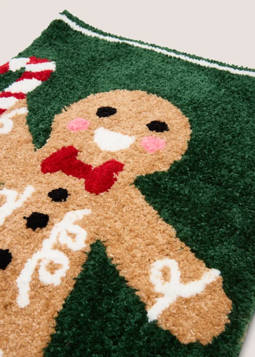Green Gingerbread Bathmat Image 2