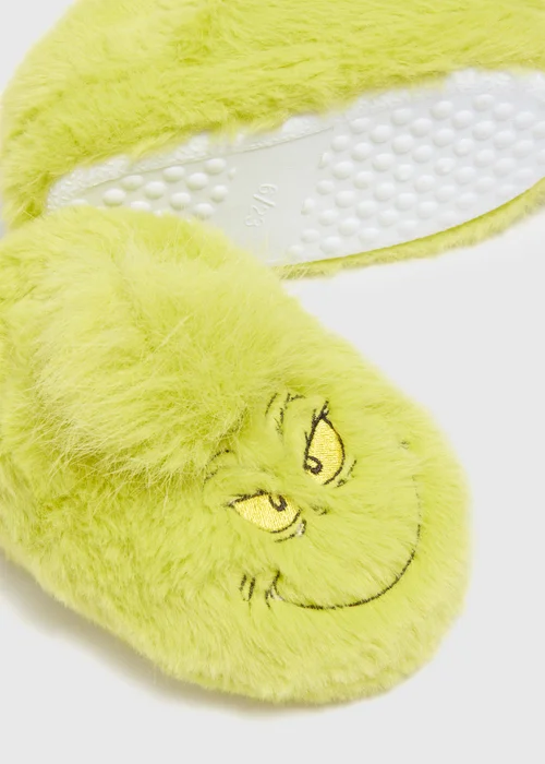 Grinch Kids Green Slippers (Younger 4-Older 6) - Size 4 Infants Image 2