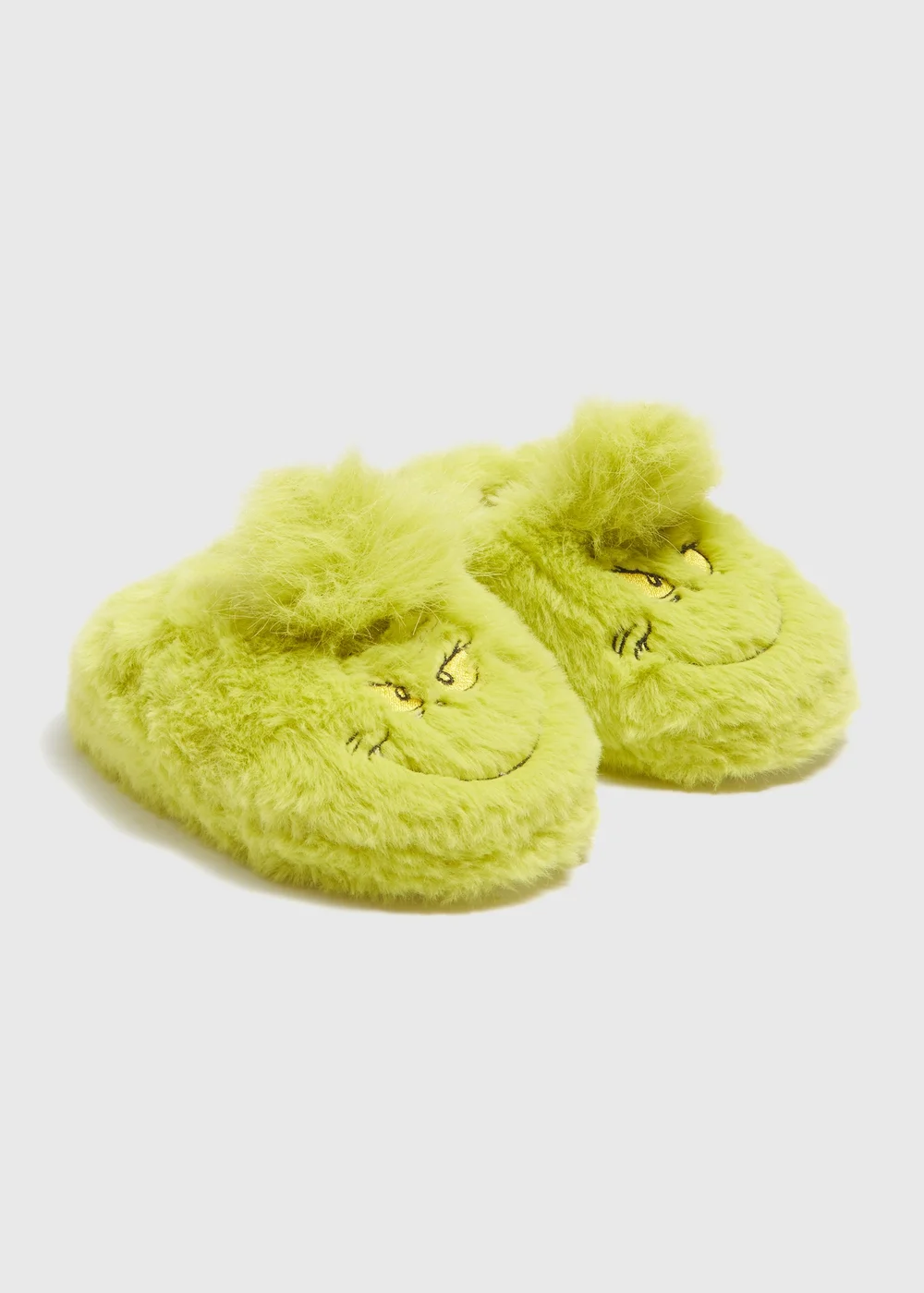 Grinch Kids Green Slippers (Younger 4-Older 6) - Size 4 Infants Image 1
