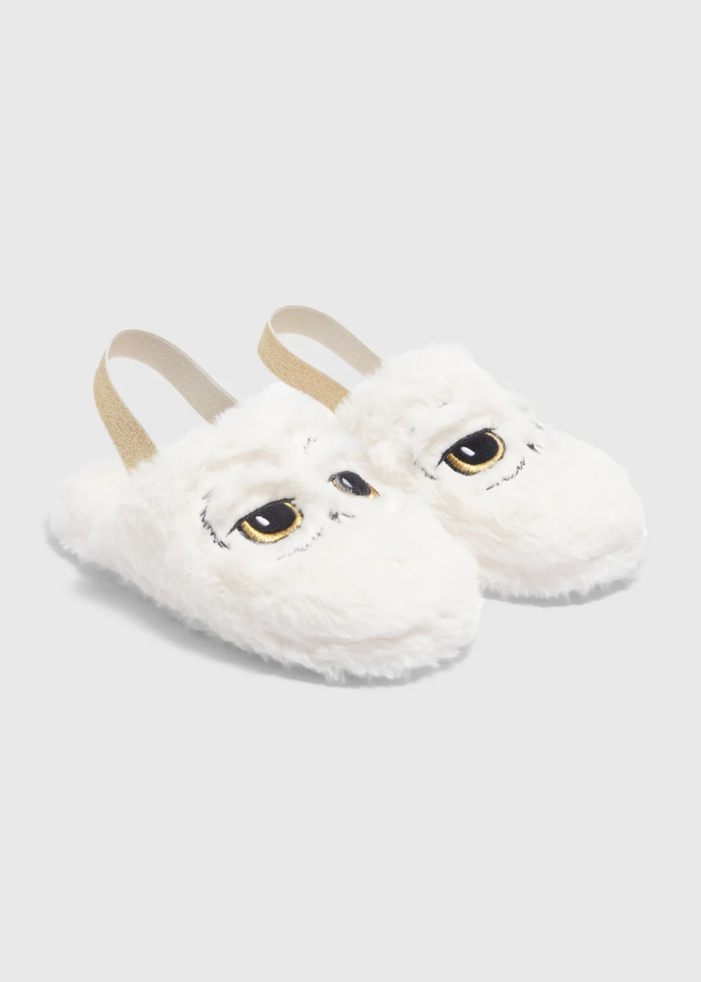 Harry Potter Kids White Hedwig Mule Slipper (Younger 10-Older 5) - 2 Image 1