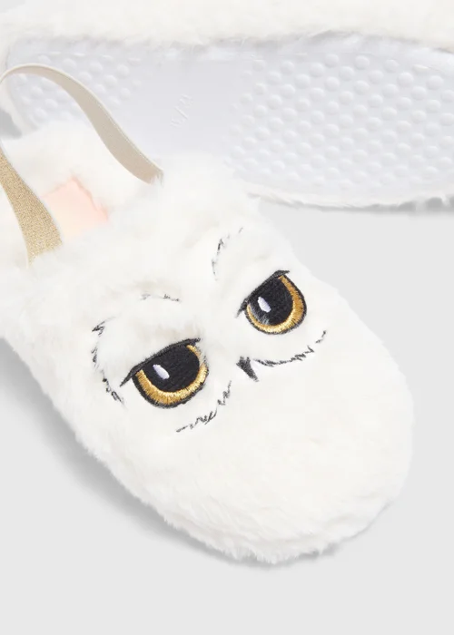 Harry Potter Kids White Hedwig Mule Slipper (Younger 10-Older 5) - 2 Image 2