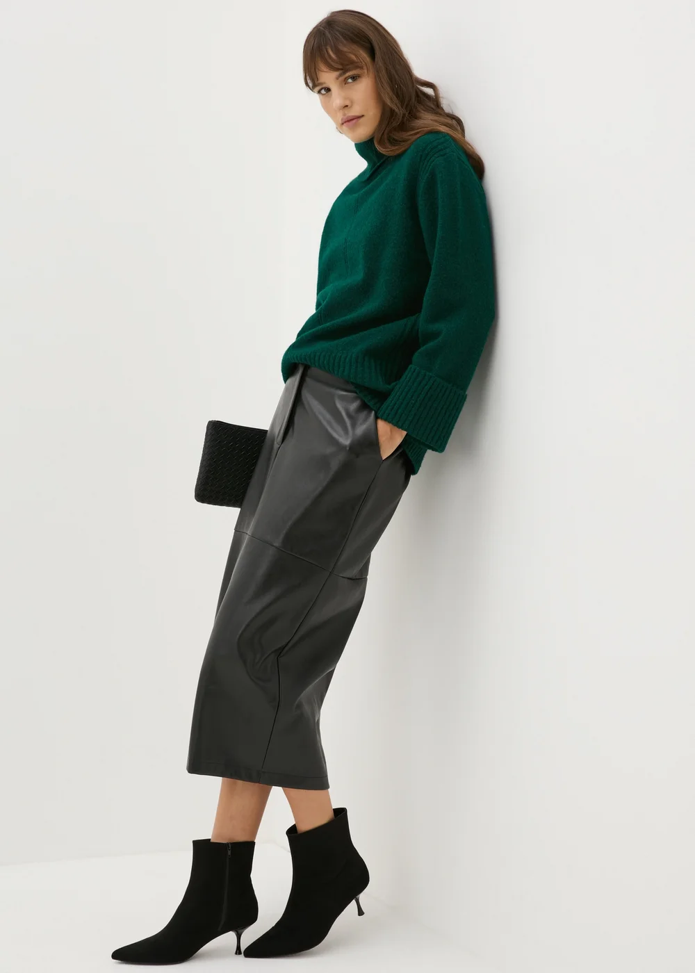 Et Vous Green Roll Neck Jumper - S Image 3