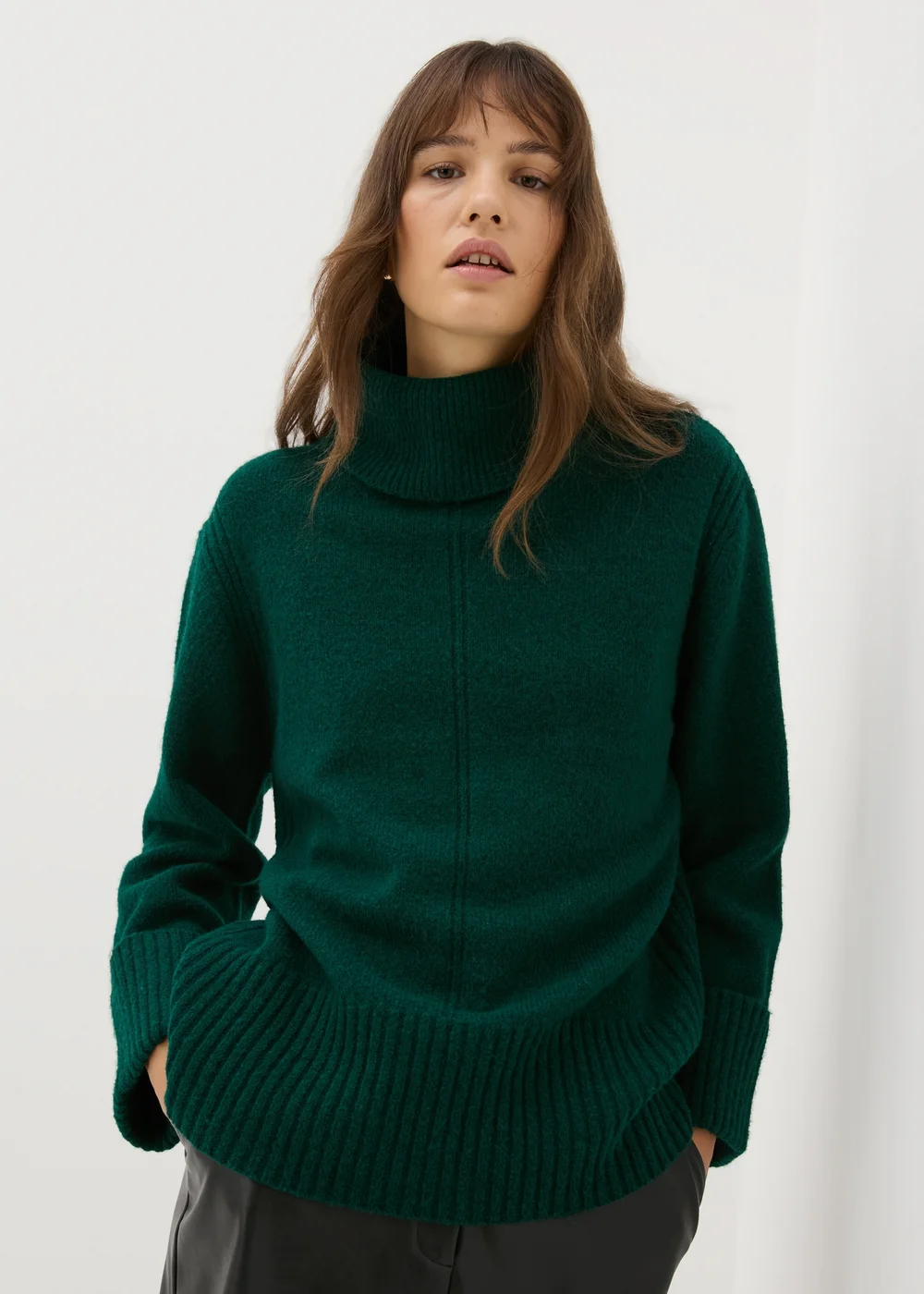 Et Vous Green Roll Neck Jumper - S Image 1