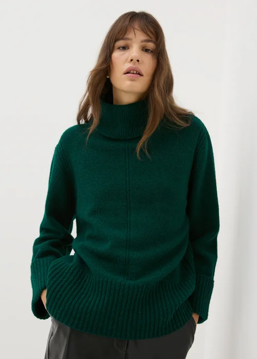 Et Vous Green Roll Neck Jumper - S Image 1