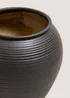 Black Ceramic Vase (20cm x 20cm x 19.5cm) Image 2