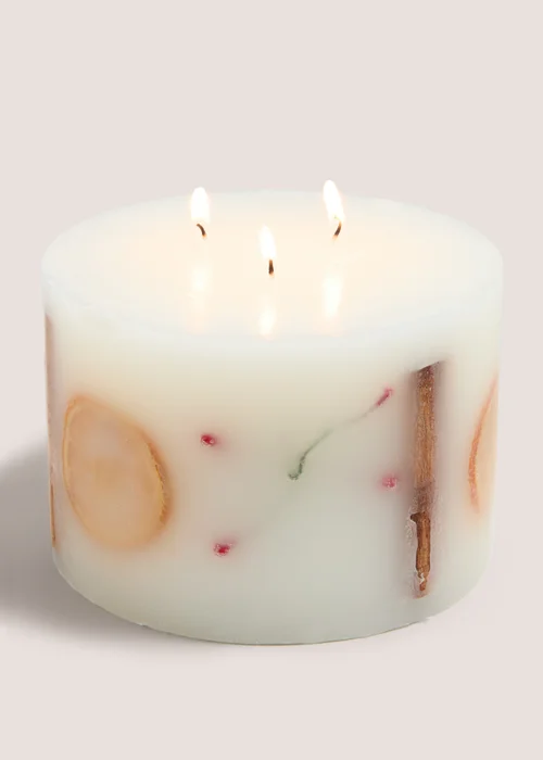 Winter Poem Festive Berry Red Candle Image 1