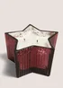 Winter Poem Red Star Christmas Candle Image 1