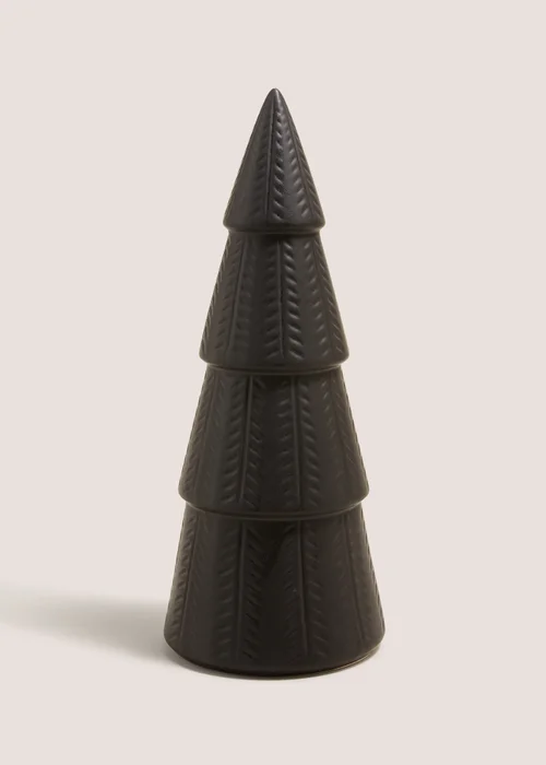Black Ceramic Tree Ornament Image 1