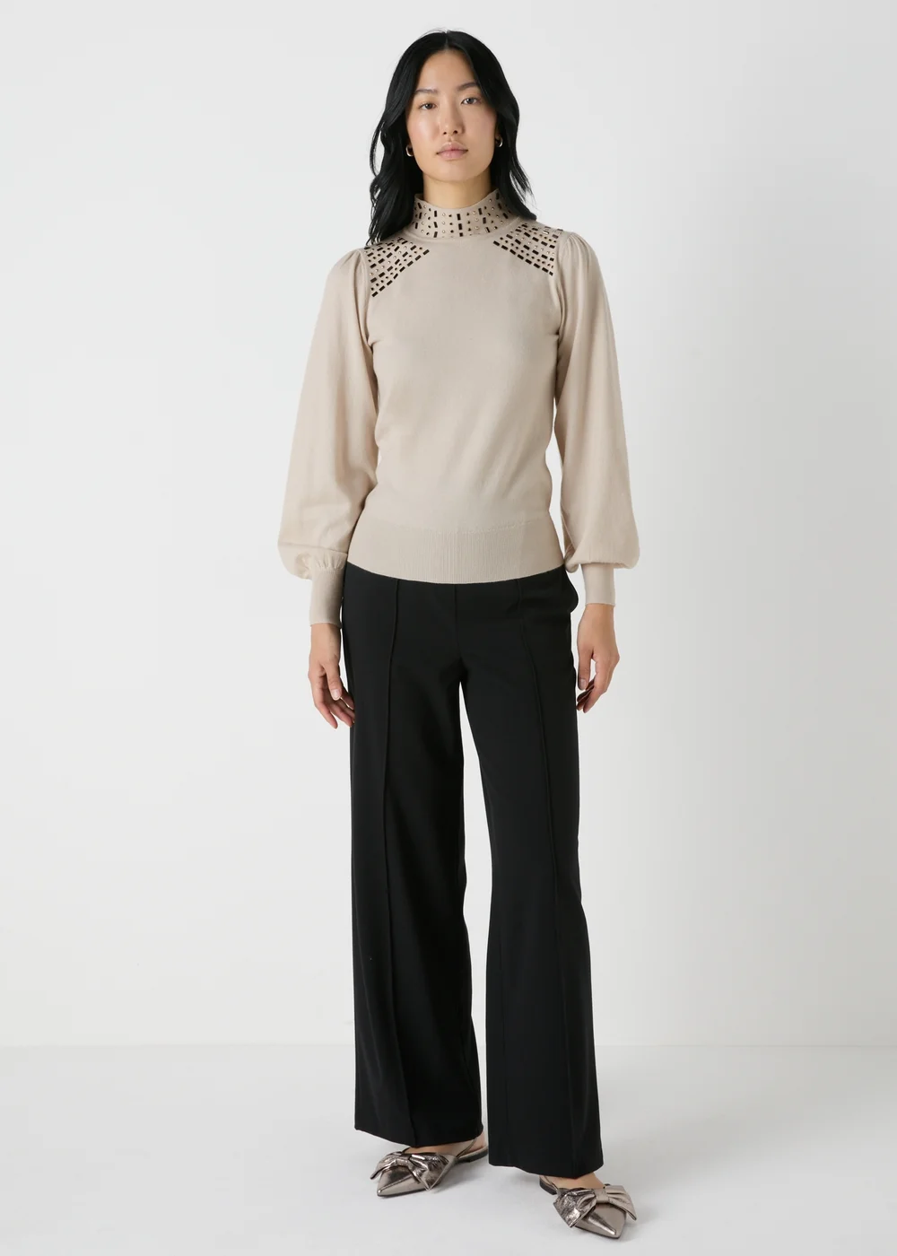 Et Vous Ivory Embellished Jumper - 8 Image 3