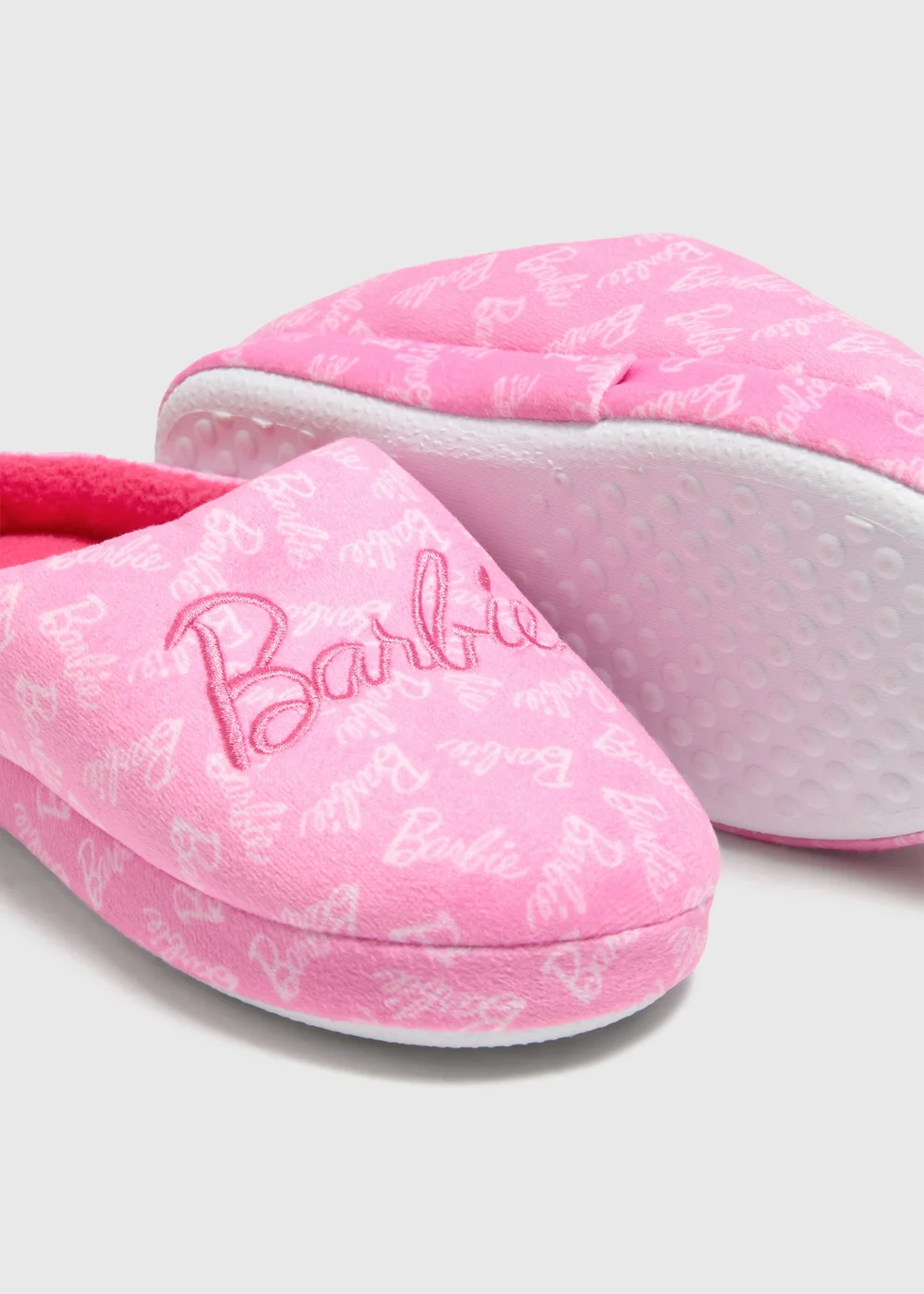 Barbie Girls Pink Mule Slippers (Younger 10-Older 5) - 2 Image 2