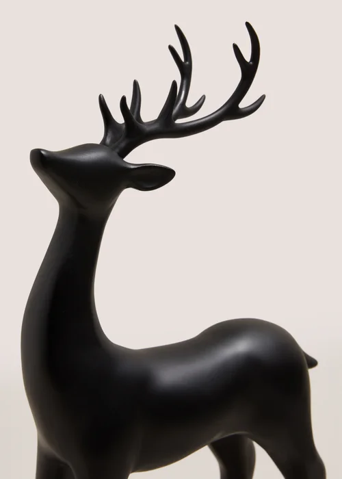 XL Black Stag Ornament Image 2