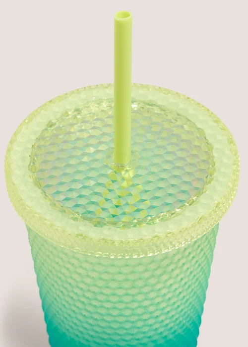 Teal Ombre Studded Tumbler Image 2