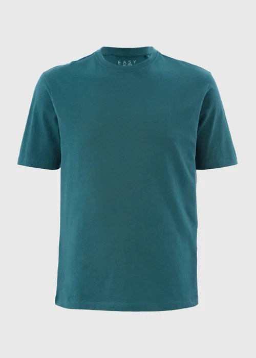 Teal Essential Crew Neck T-Shirt - XS Image 4