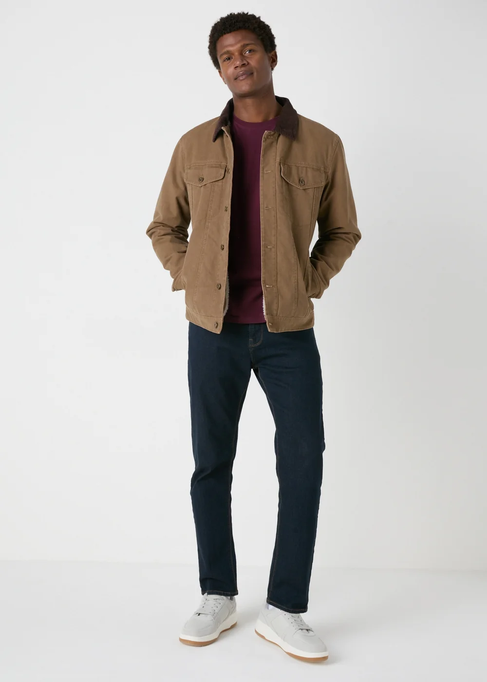 Burgundy Essential Crew Neck T-Shirt - XS Image 3
