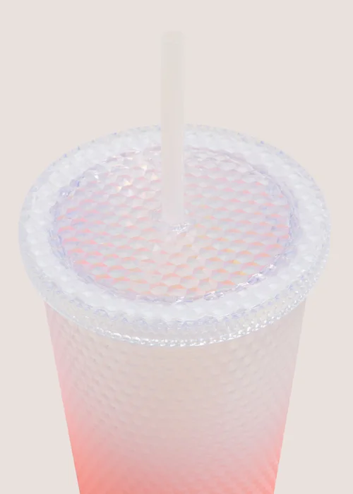 Pink Ombre Studded Tumbler Image 2
