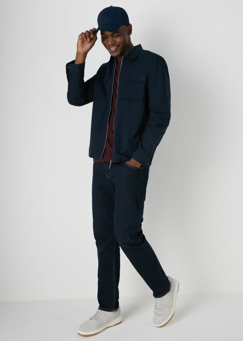 Burgundy Essential V-Neck T-Shirt - XS Image 3