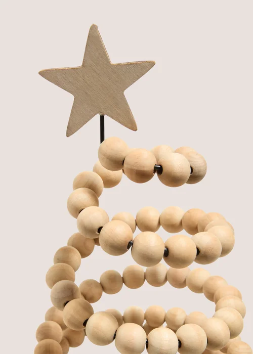 Christmas Wooden Ball Tree Ornament Image 2