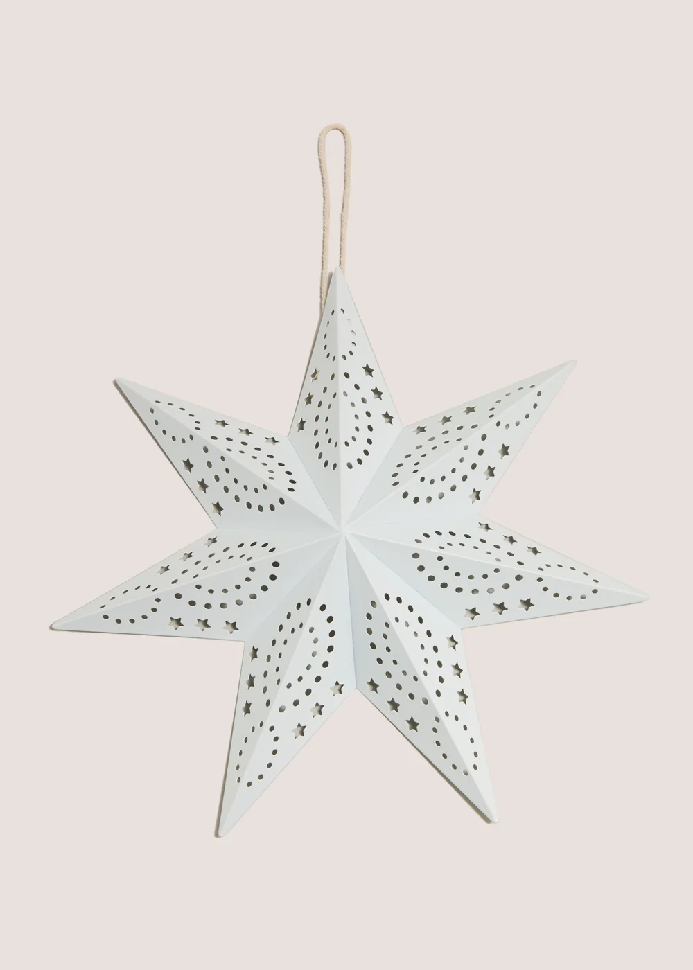 White Large Hanging Star Image 1