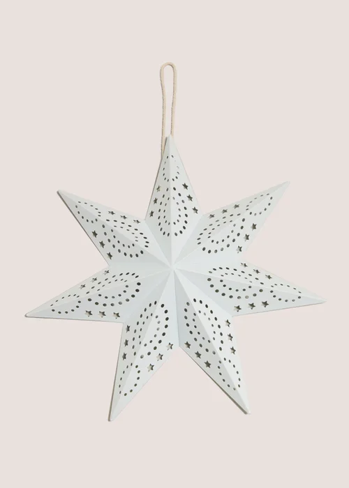 White Large Hanging Star Image 1