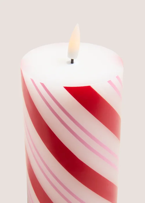Candy Cane Led Candle Image 2
