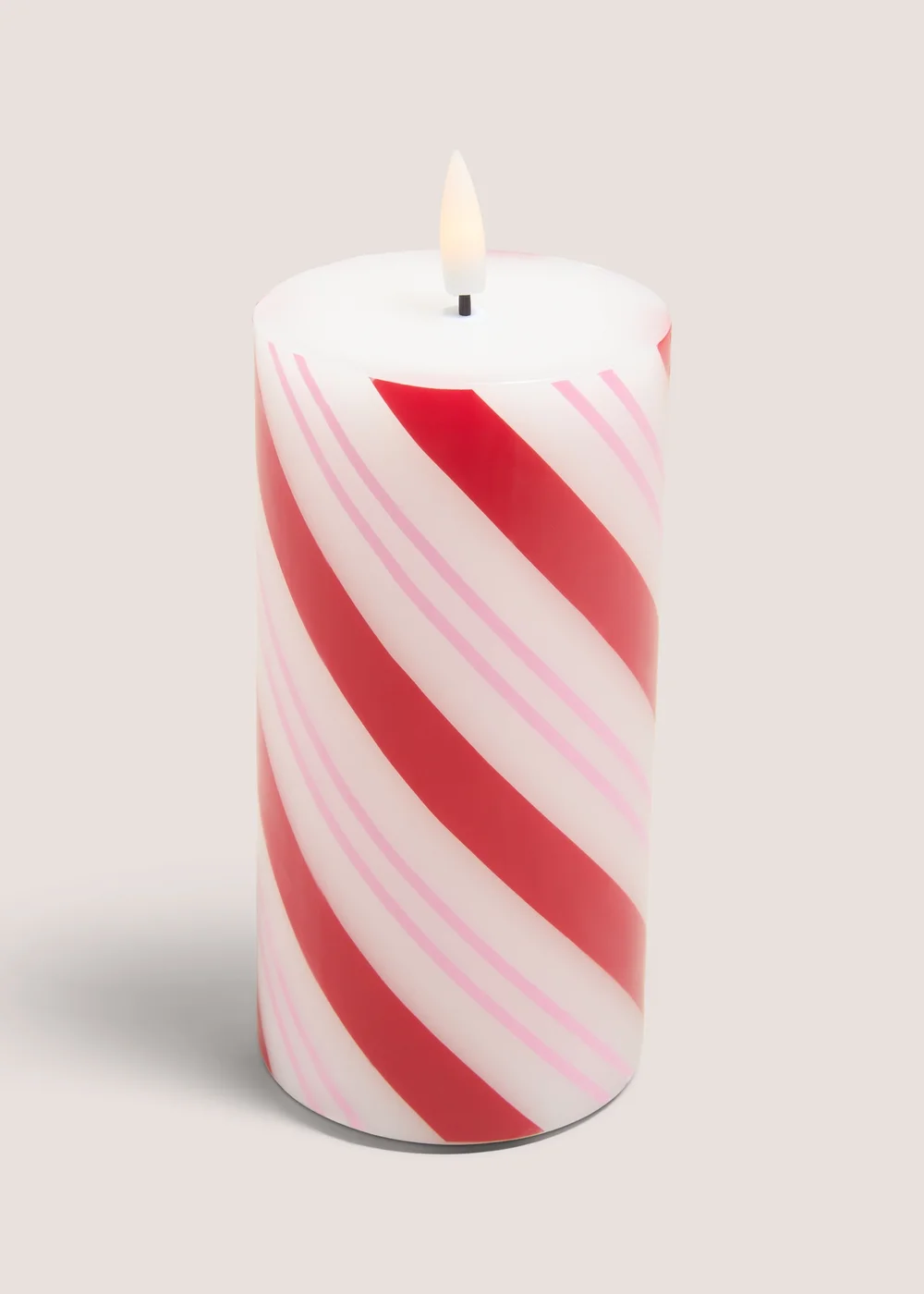 Candy Cane Led Candle Image 1