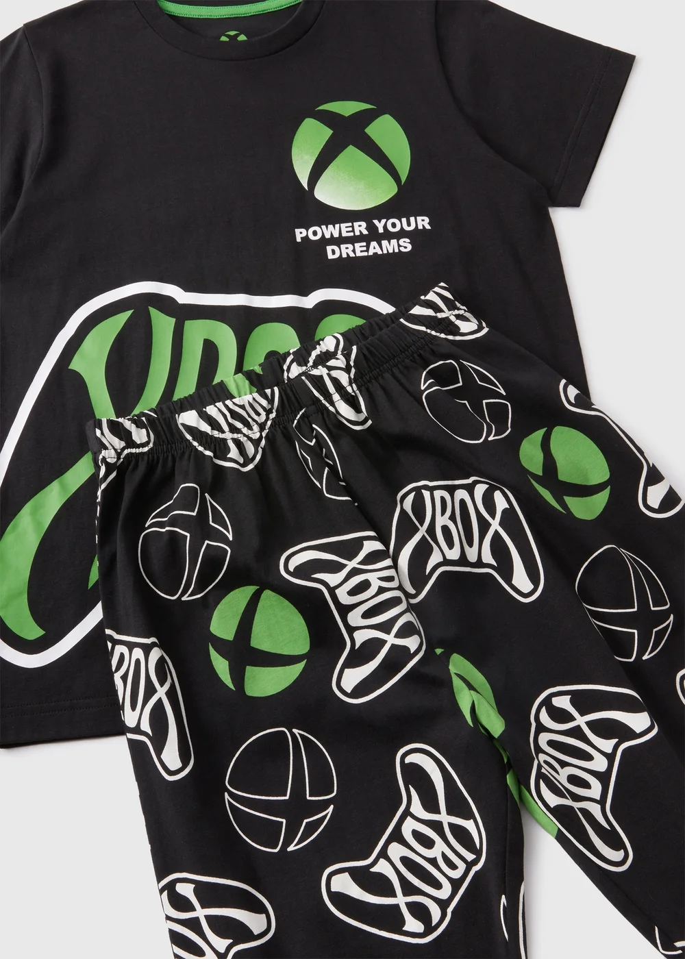Boys Black Xbox Top & Bottom Pyjama Set (4-13yrs) - Age 4 Years Image 2