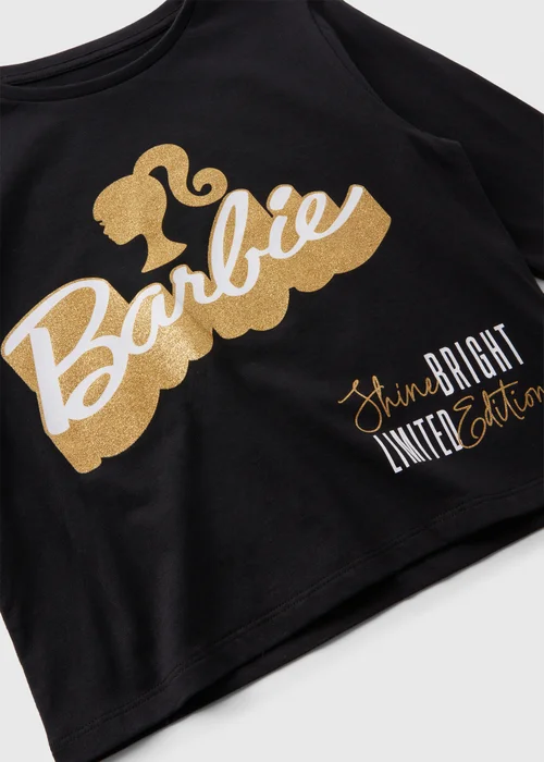 Barbie Kids Black Long Sleeve Top (4-13yrs) - Age 4 Years Image 2