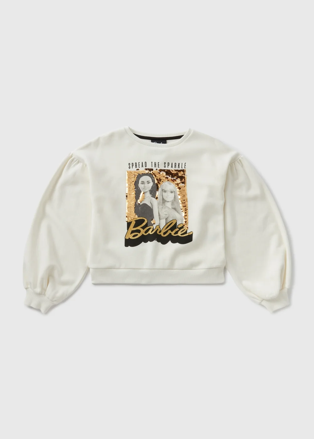Barbie Kids Cream Sweatshirt (4-13yrs) - 4 Yrs Image 1