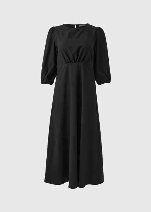 Black Midi Tea Dress - 8 Image 5