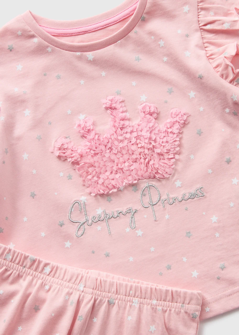 Girls Pink Princess Pyjama Set (1-7yrs) - Age 2 - 3 Years Image 2